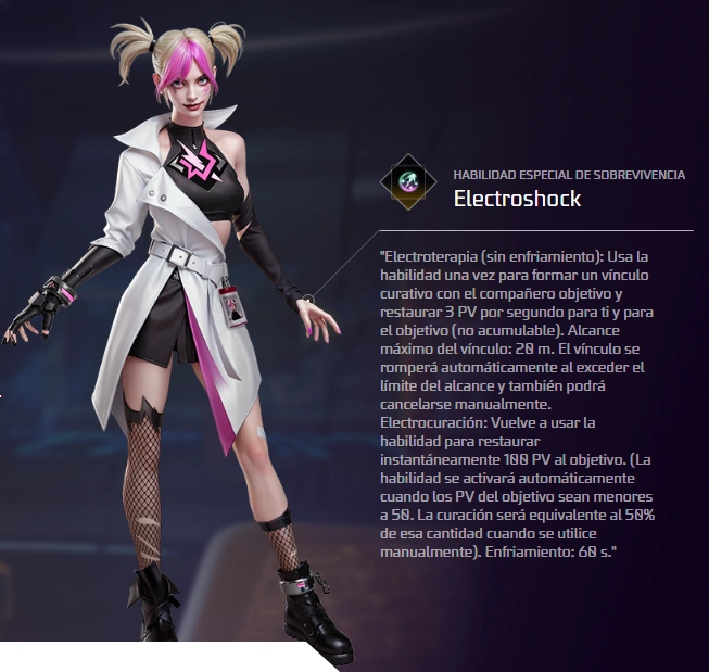 Kassie curando a un compañero herido dentro de una cobertura.