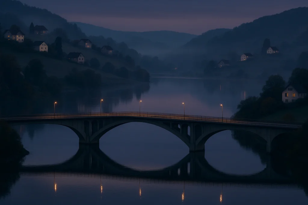 Puentes y colinas suaves junto a lagos que condicionan rotaciones en Purgatory.